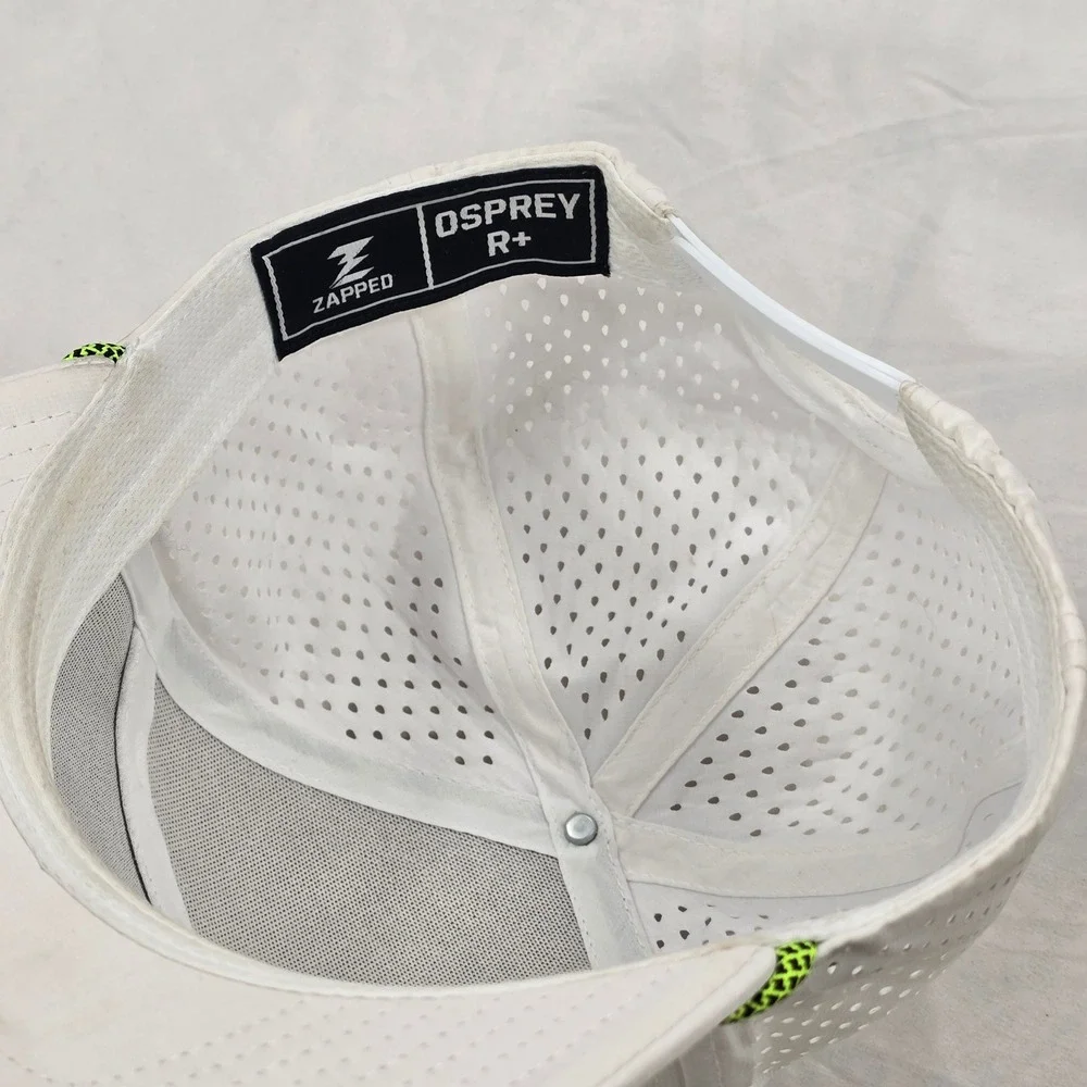 Osprey R+ Zapped White Golf Hat Men's Adjustable Perforated Rope‎ - Picture 6 of 6